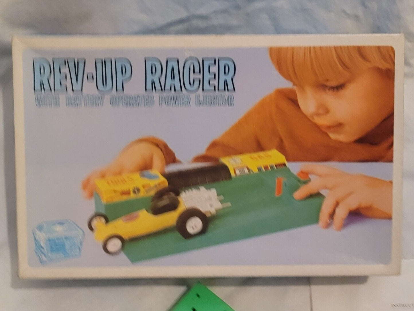 Vintage 1971 AMC REV-UP RACER Set Battery Operated Friction Pit Stop with Box