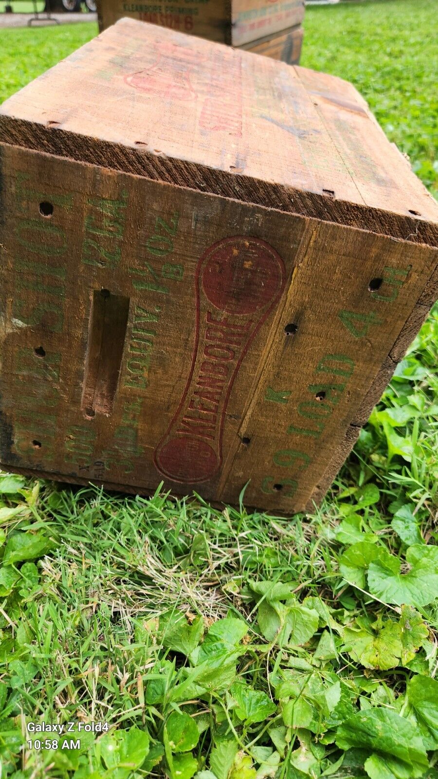 Remington UMC Shur Shot 12 Gauge Kleanbore Small Arms Wooden Ammo Box Wood Crate