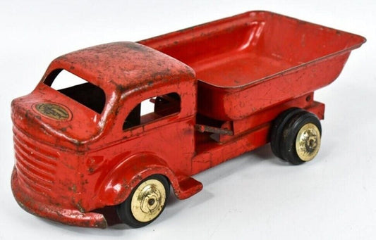 Vintage RICHMOND PRESSED STEEL MODEL TOY TRUCK DUMP TRUCK 1940's 