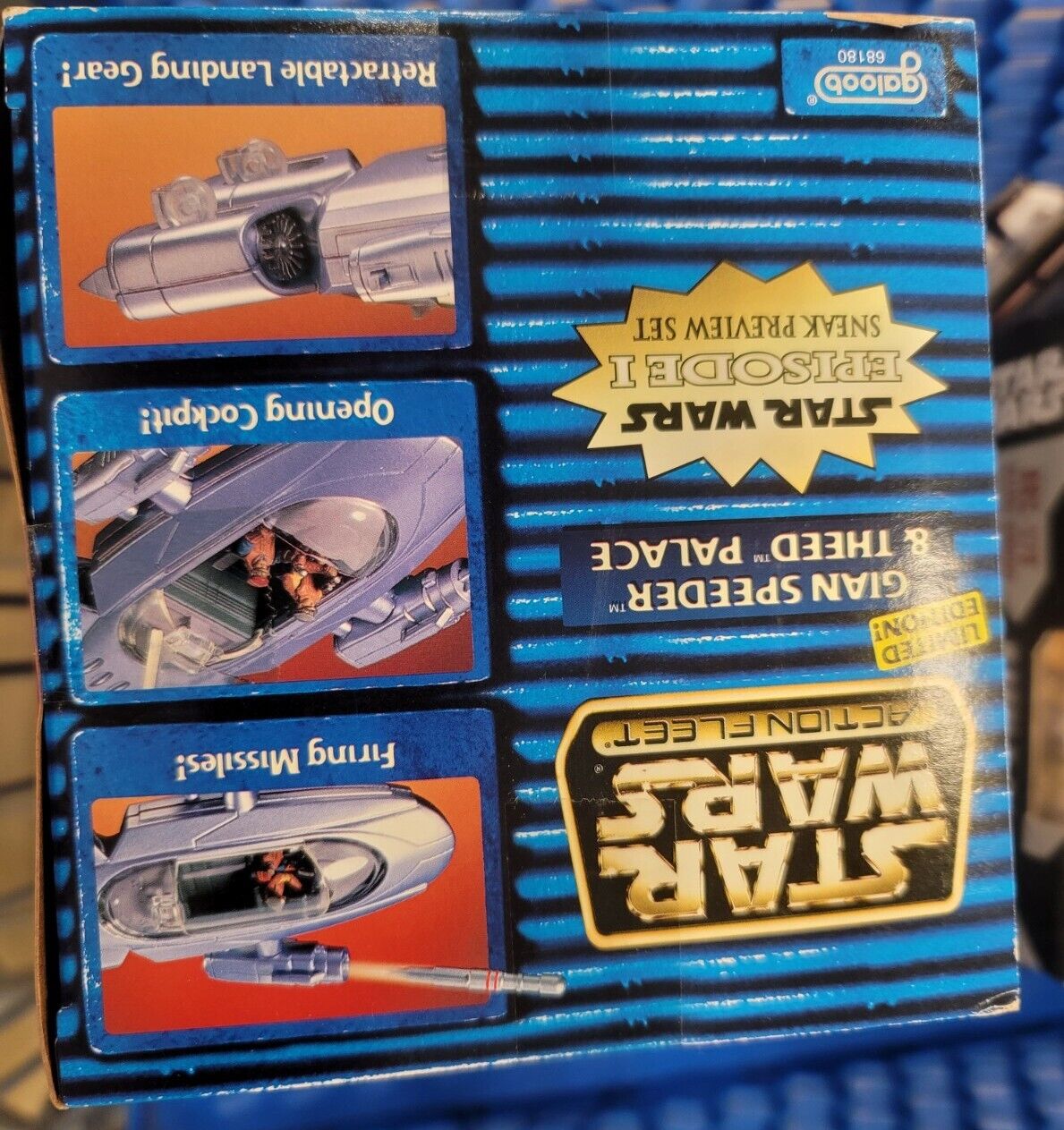 Star Wars Action Fleet Micro Machines Episode 1 GIAN SPEEDER THEED PALACE 1999