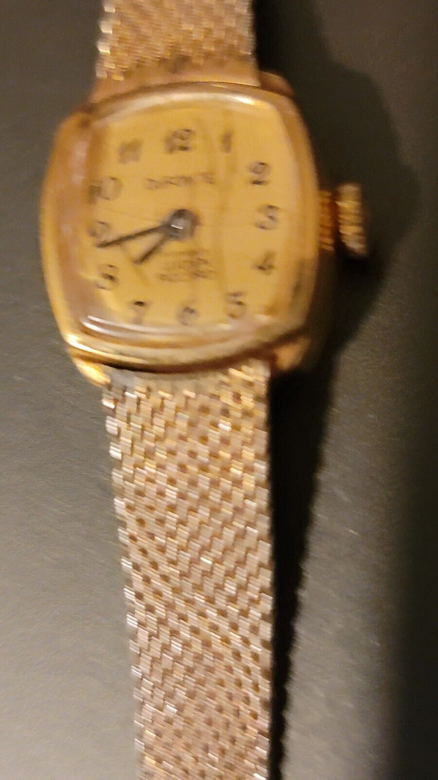 Vtg. 1960's Dufonte By Lucien Picard Women's Wrist Watch Works Keeps Time 