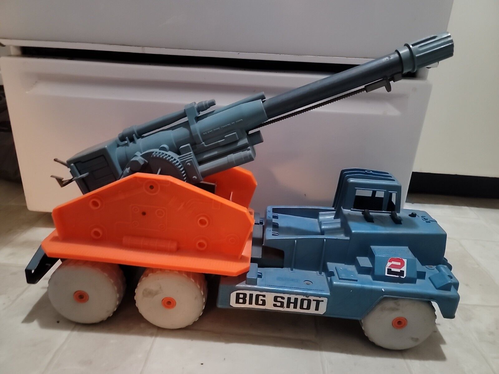 MARX BIG SHOT 1960's Missile Mobile Vintage Atomic Cannon Launcher W/ Missiles