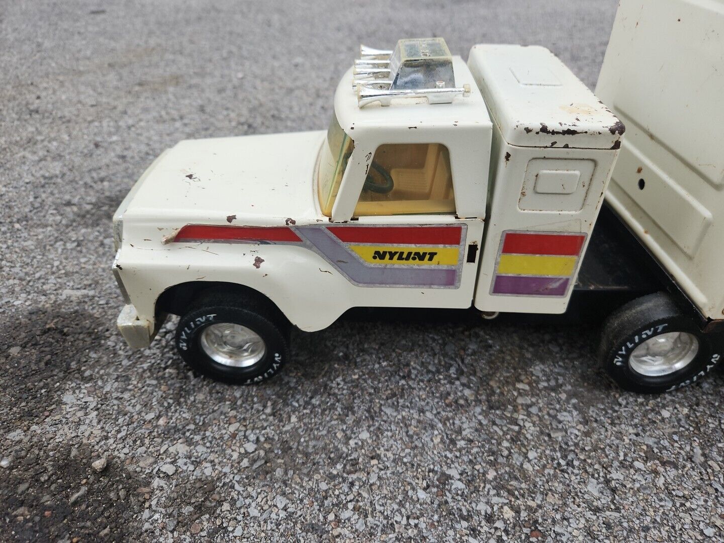 Vintage 27” Tractor Trailer Toy Truck 1970s Finest Steel Toys RARE collectors