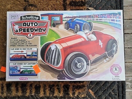 Schylling Auto Speedway Tin Plate Toy Clockwork Vintage Style Collectors Series