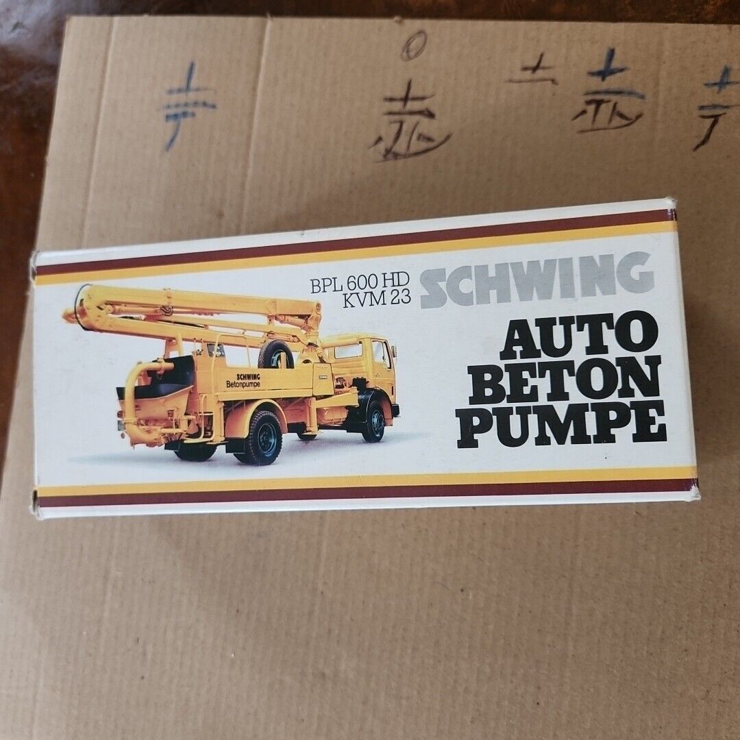 Schwing toy Concrete Pump Truck BPL 600 HD KVM 23 Die Cast Toy NIB 