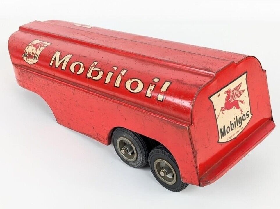 Vintage Original Smith Miller GMC Mobilgas Mobil Oil Tanker Toy Truck Collect