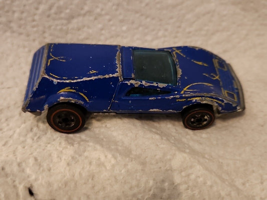 HOT WHEELS REDLINE BUZZ OFF -Dark Blue Enamel Collectible Toy Car Man Cave Decor