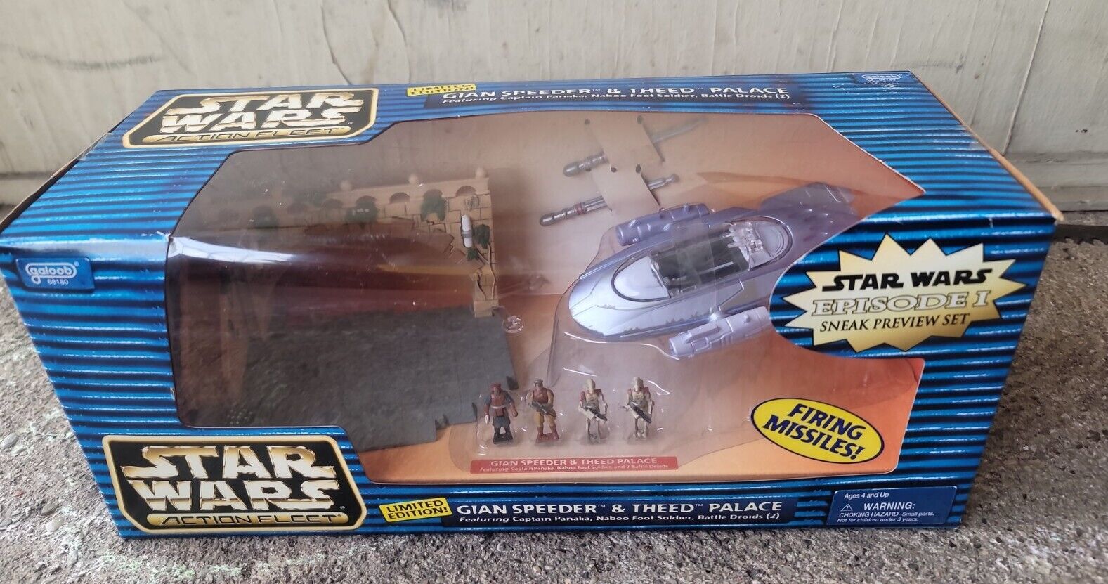 Star Wars Action Fleet Micro Machines Episode 1 GIAN SPEEDER THEED PALACE 1999