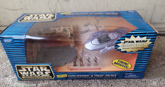 Star Wars Action Fleet Micro Machines Episode 1 GIAN SPEEDER THEED PALACE 1999