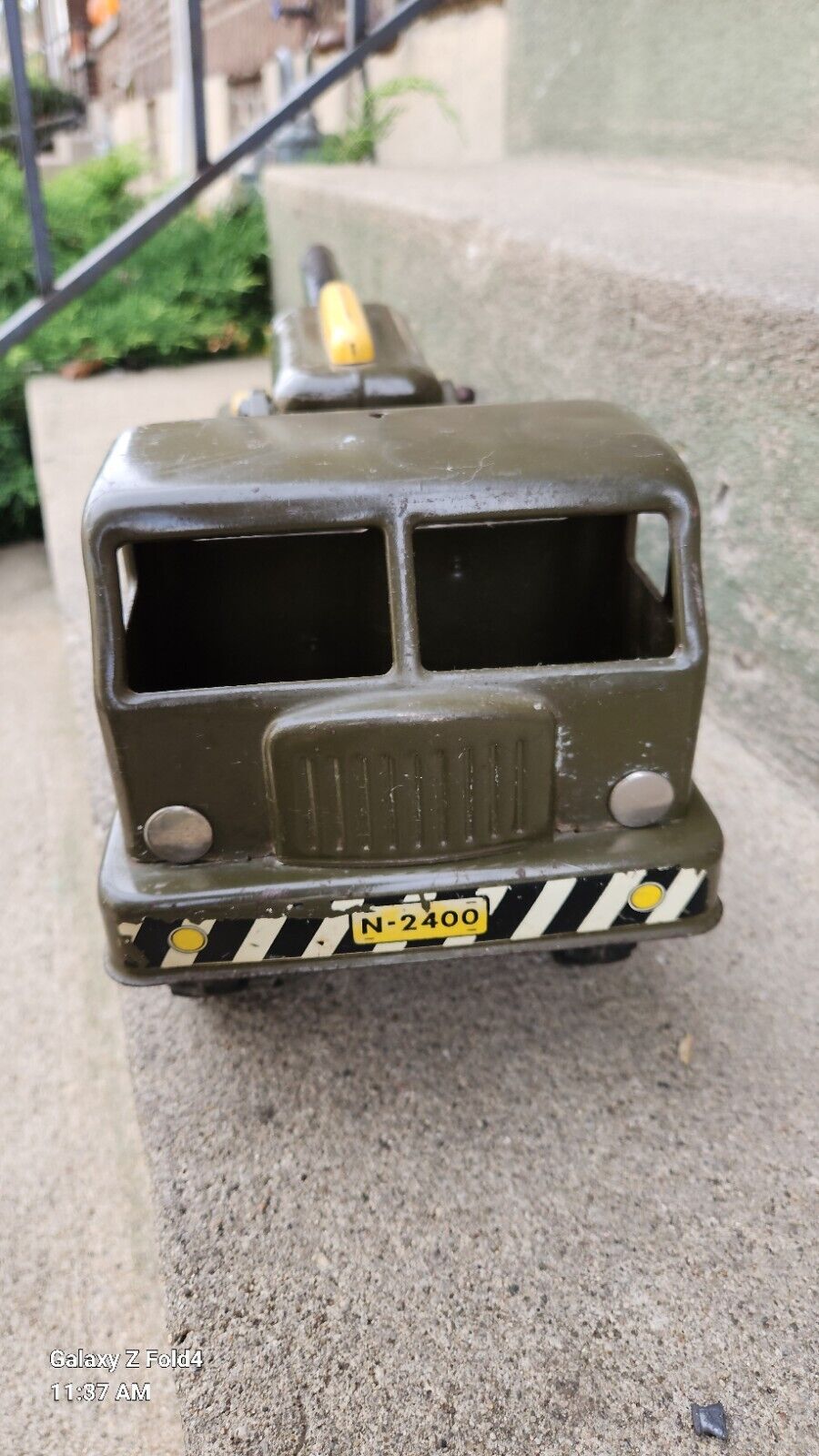 Vintage Ny-lint N-2400 Electronic Cannon Toy Truck 1950's Battery Operated