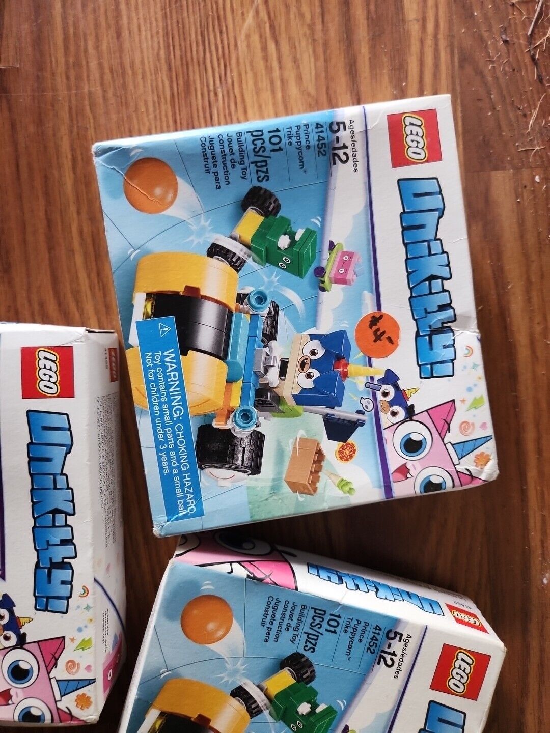 Lot Of 3 LEGO Unikitty! Prince Puppycorn Trike 41452 Brand New 101pcs  