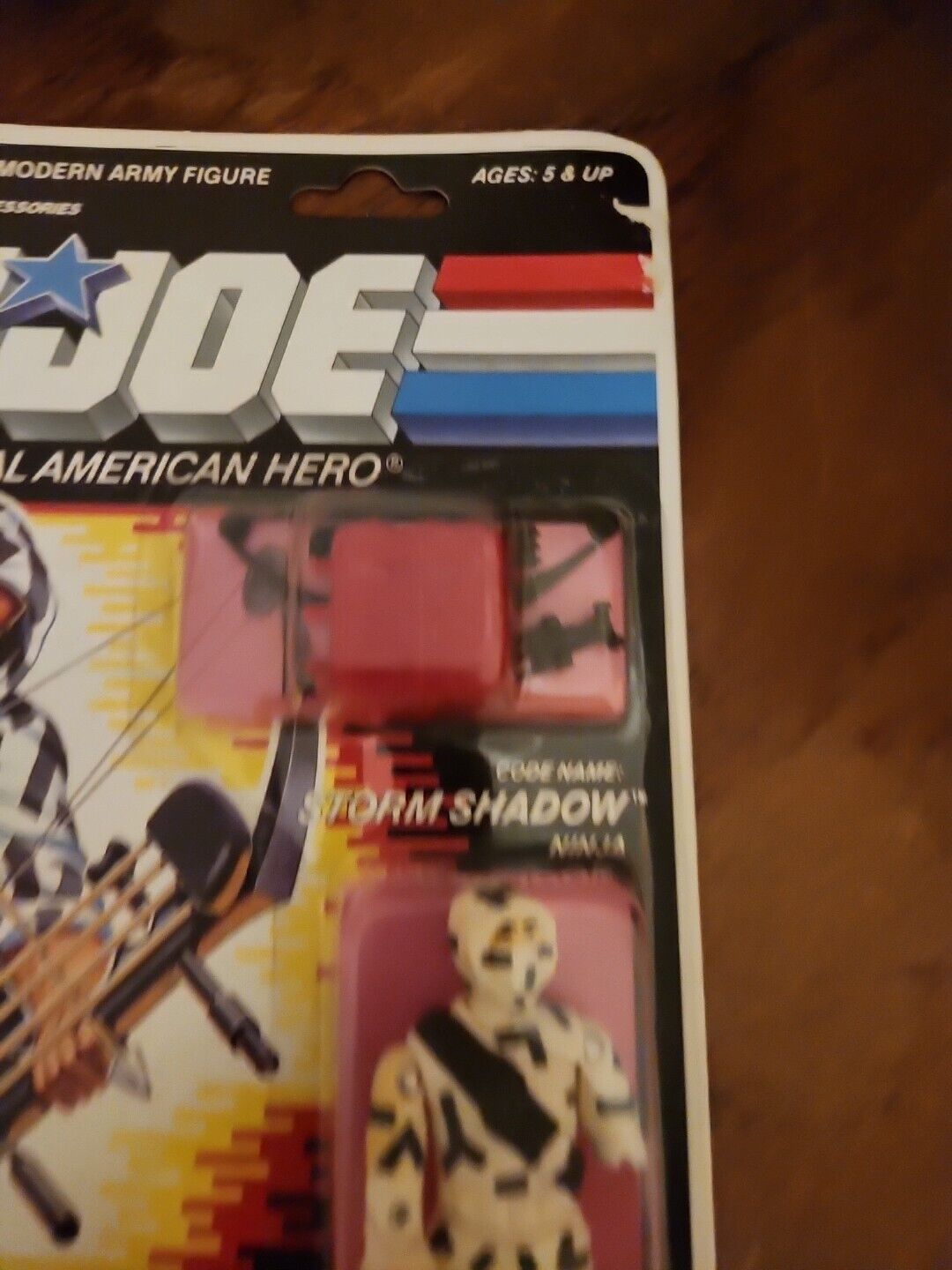 Vintage 1987 Hasbro GI Joe Cobra Ninja Storm Shadow Minty Factory Sealed 