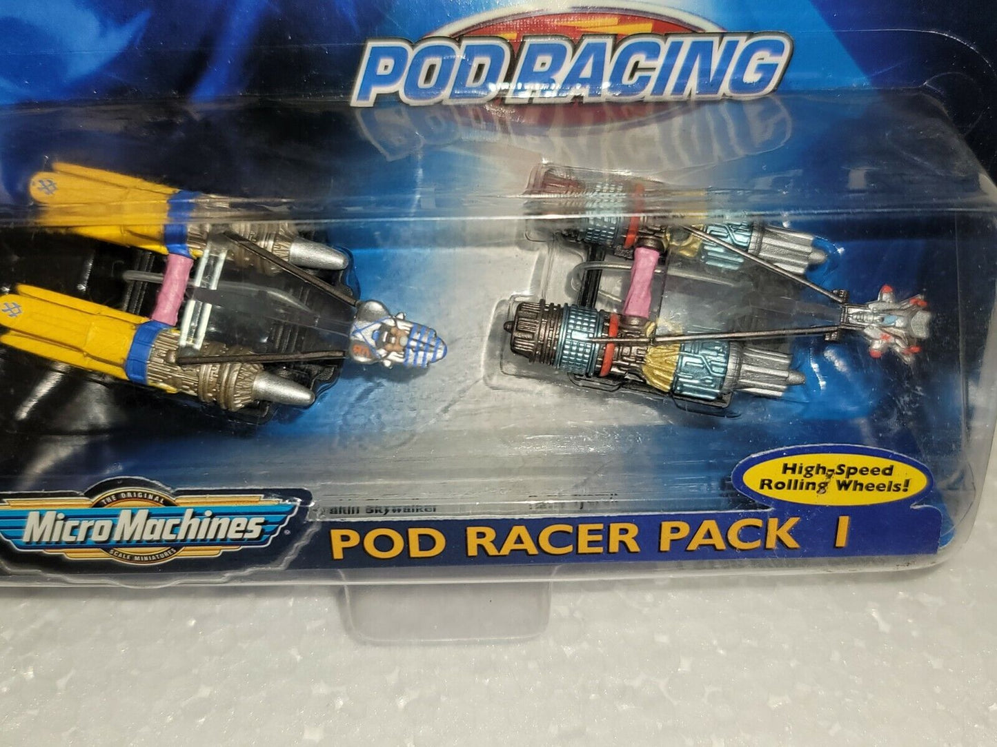 Micromachines Star Wars Episode 1 Pod Racing Pack 1, 1998 by Galoob Vintage