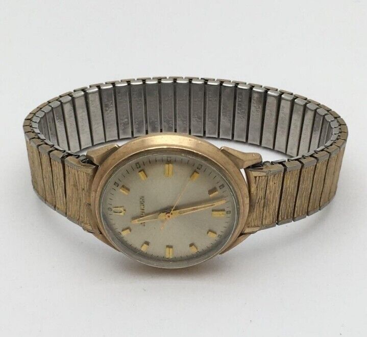 Vintage Bulova Vintage Yellow Gold M7 Waterproof Manual Wind Men's Watch