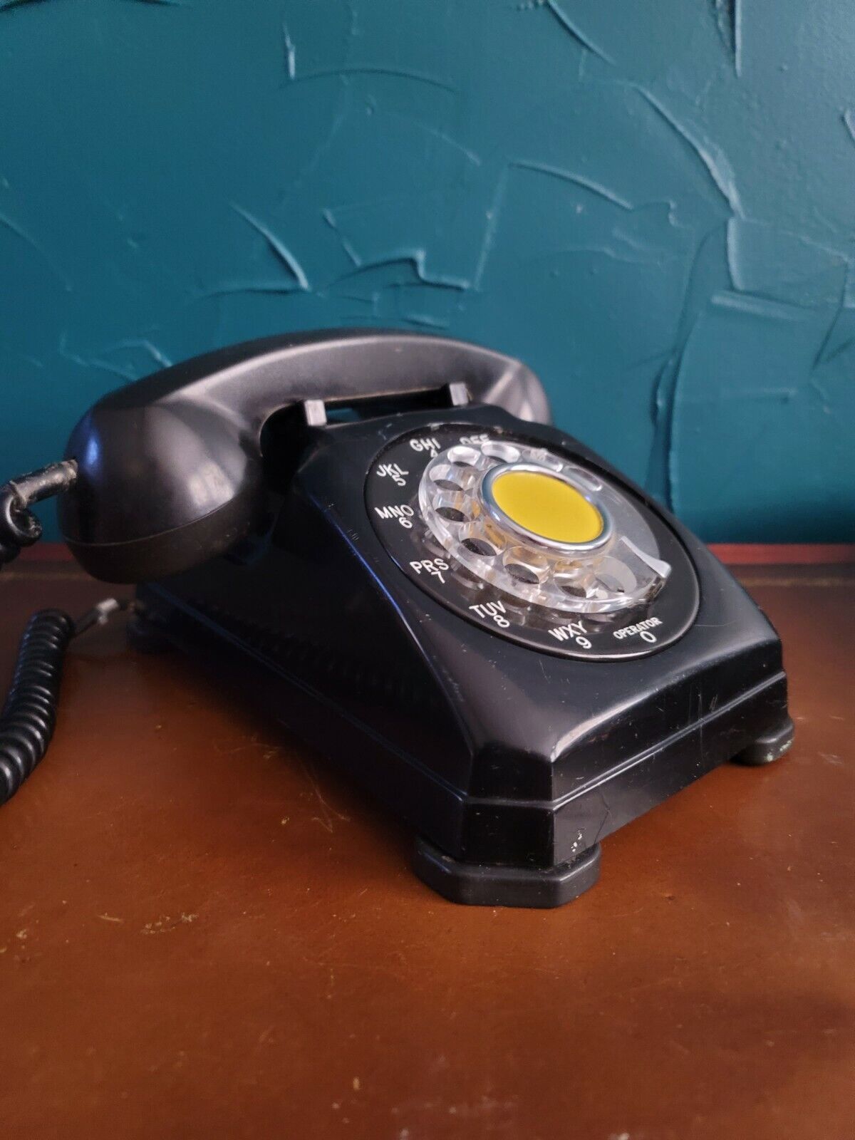 VINTAGE STROMBERG CARLSON 1543 W-K BLACK  ROTARY TELEPHONE 1950S WORKS