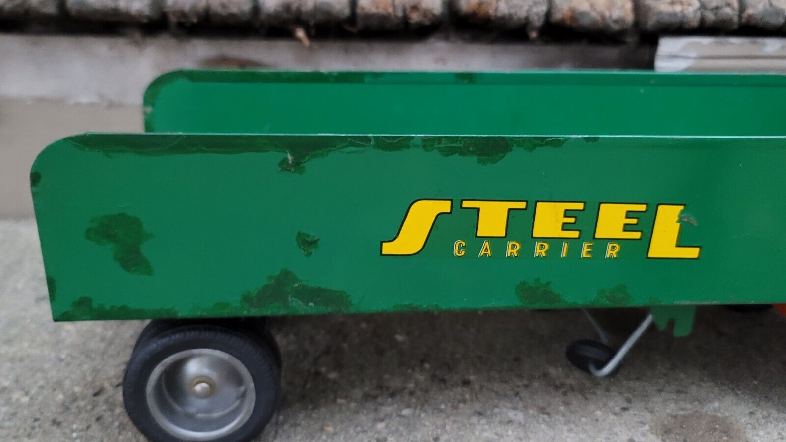 Restored 1950S Tonka cab over STEEL TRUCK CARRIER 