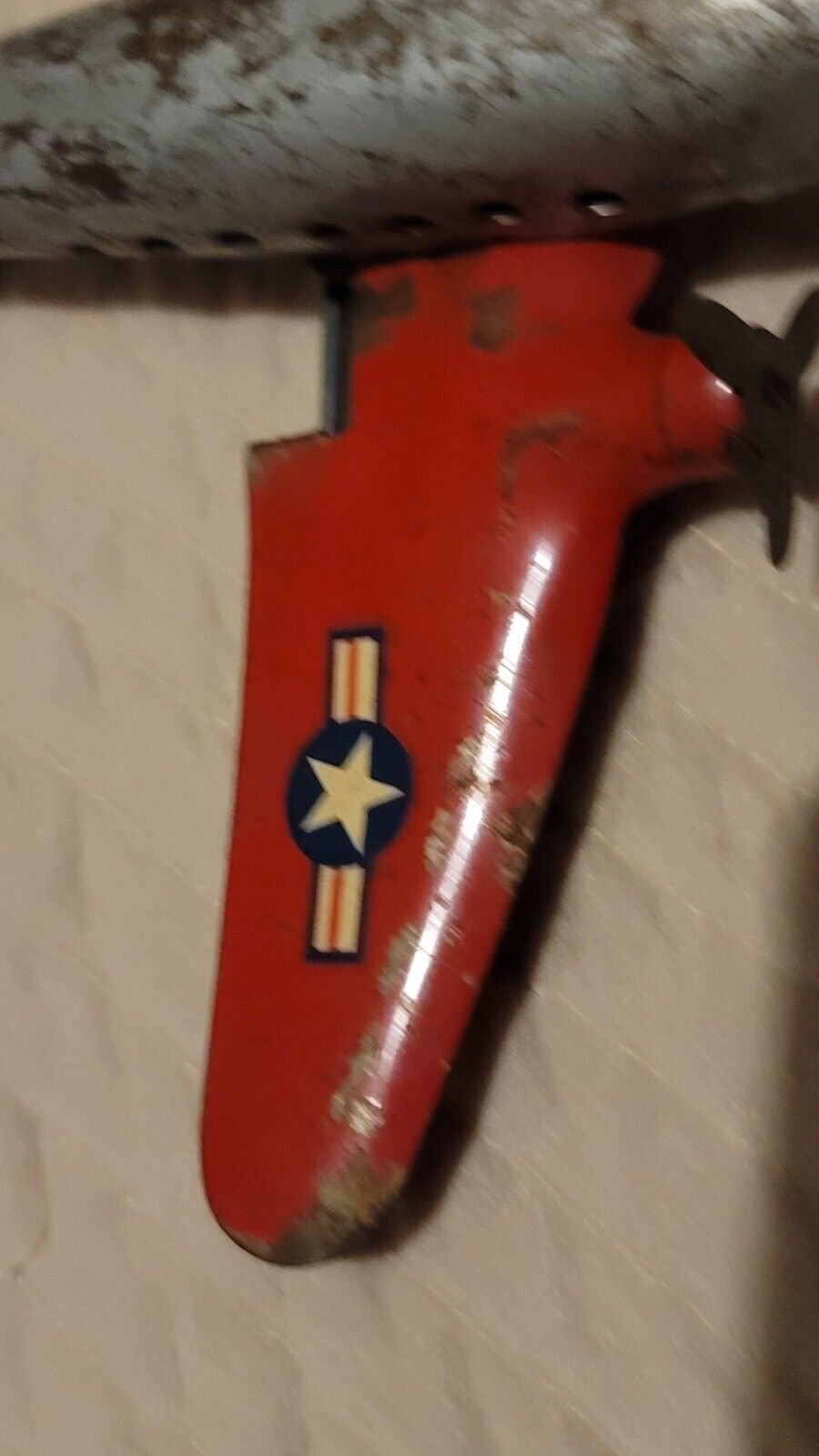 VINTAGE Wyandotte TIN TOY PLANE NICE  473-F