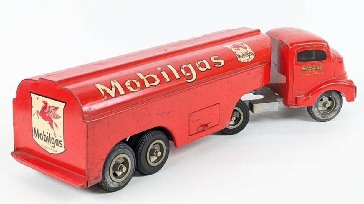 Vintage Original Smith Miller GMC Mobilgas Mobil Oil Tanker Toy Truck Collect