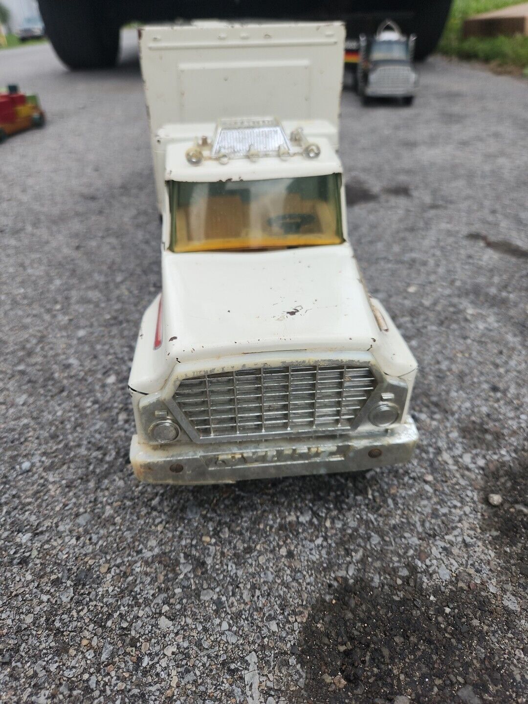 Vintage 27” Tractor Trailer Toy Truck 1970s Finest Steel Toys RARE collectors