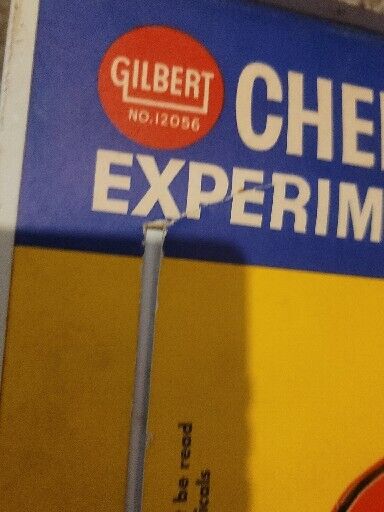 RARE 1960s The Gilbert Chemistry Science Experiment SetNear Complete Vintage