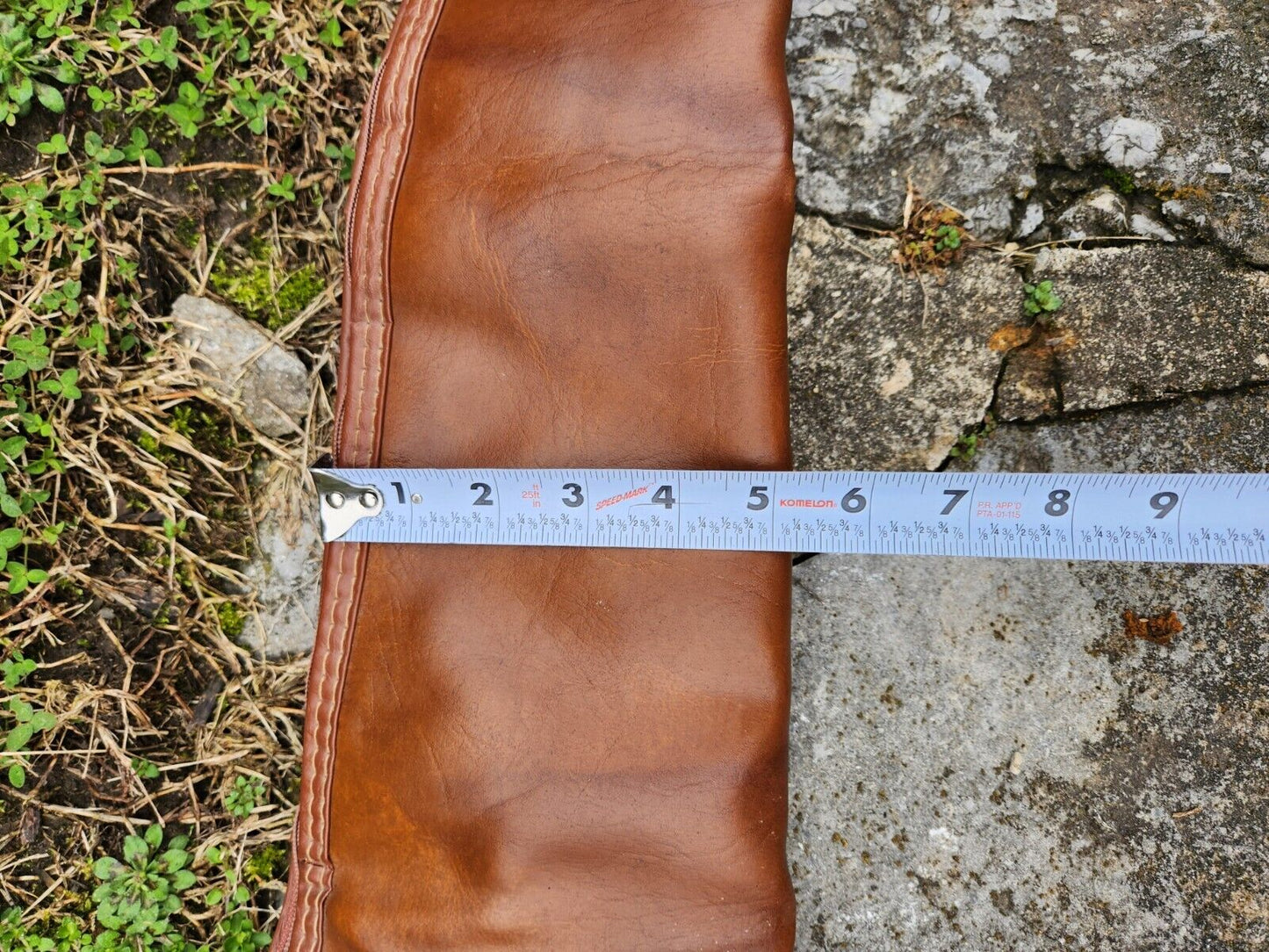 Vintage Redhead Leather Zippered Soft Gun Case 49” Brown Tan strap