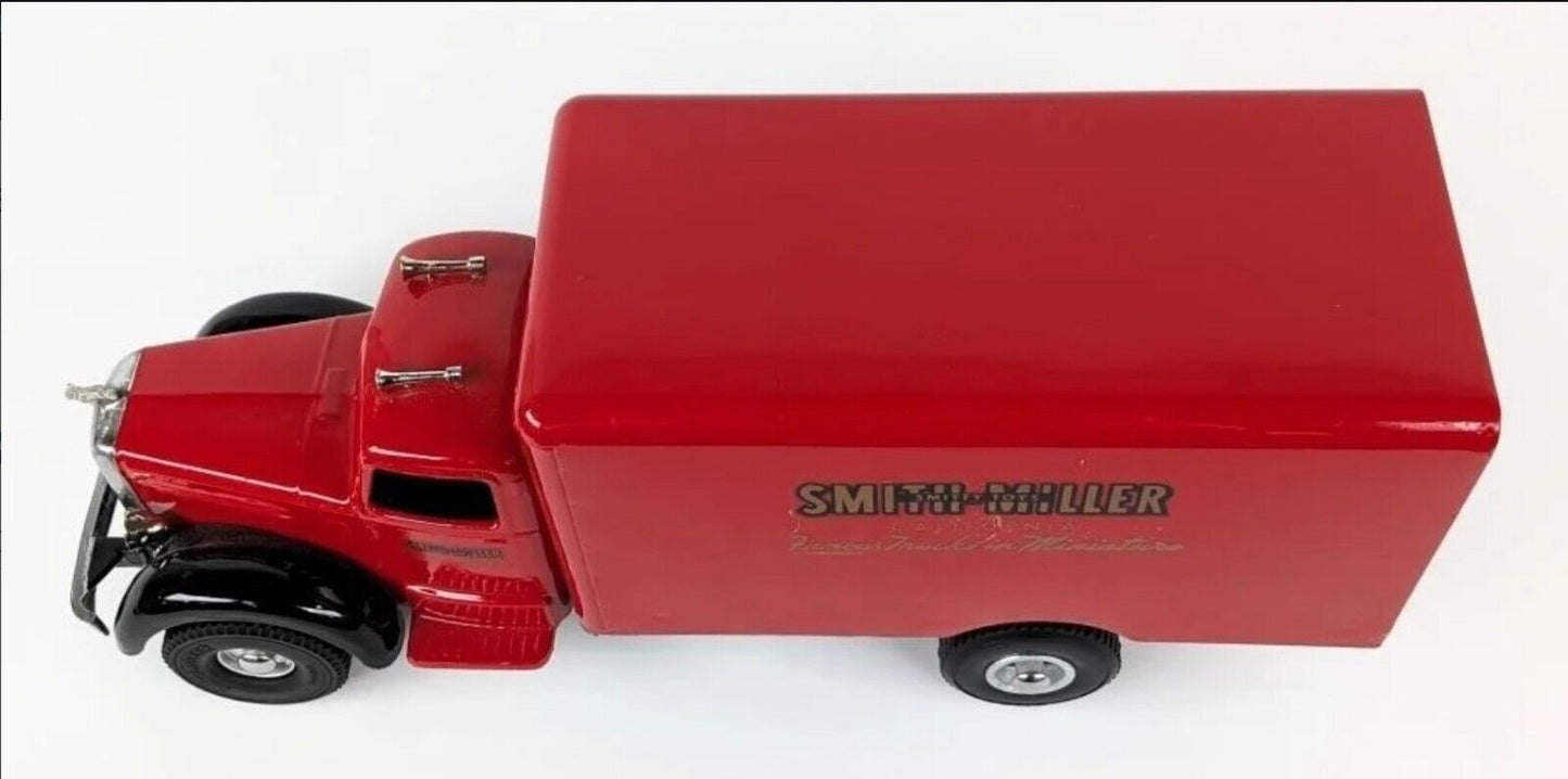 Vintage Restored Smith Miller Smitty Toys Red Van Box Truck 