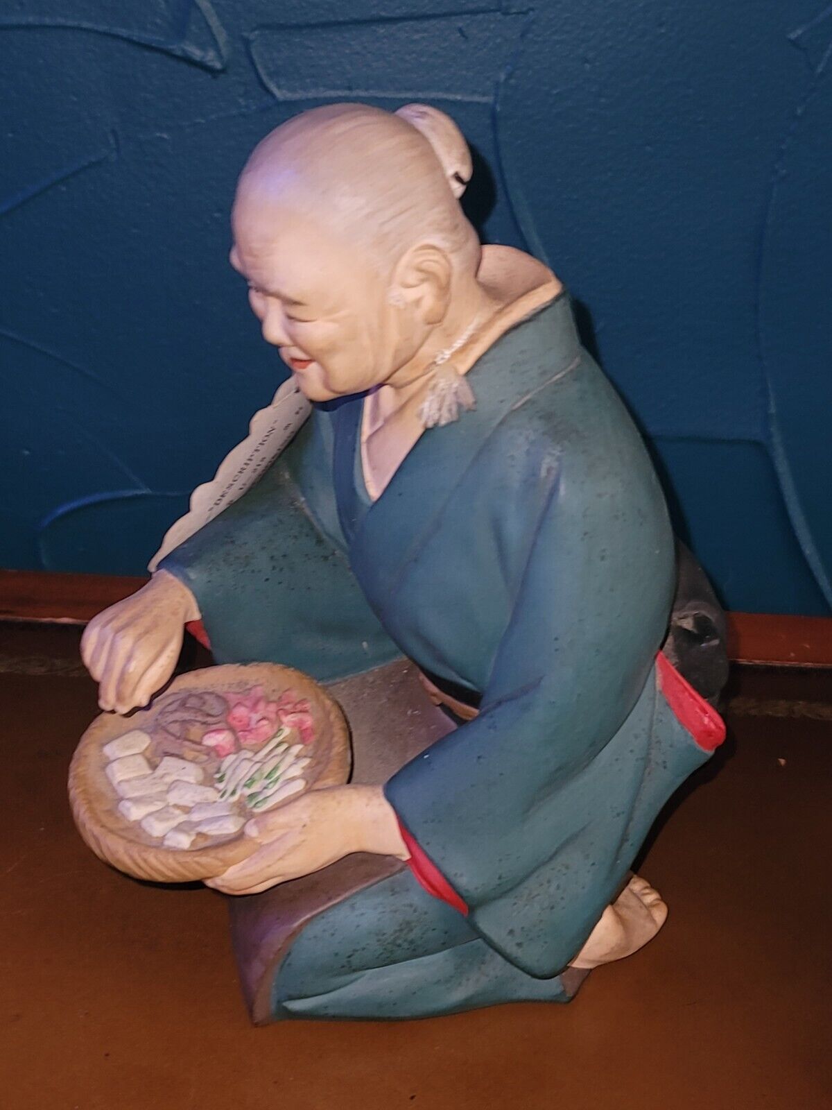 Vintage Japanese Hakata Urasaki Doll, Fishing Monger Selling, Made n Japan U-218