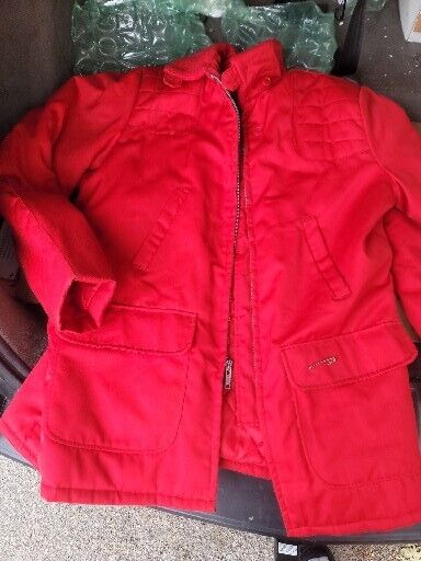 Vintage Ted Williams Sears, Roebuck Jacket Coat Red Quilted Bird Hunting WOW