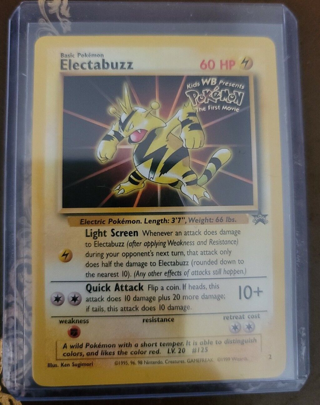 Electabuzz - Black Star Promo - #2 - EXCELLENT Condition  Movie Pokemon Card 