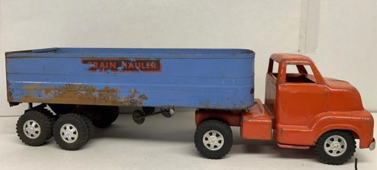 Vintage 1950's Dunwell Buckeye Grain Hauler Truck /Trailer