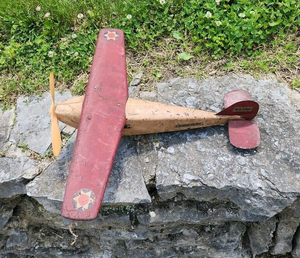 Vintage Steelcraft NX-130 US Mail  Airplane Wood Propeller Original Condition 