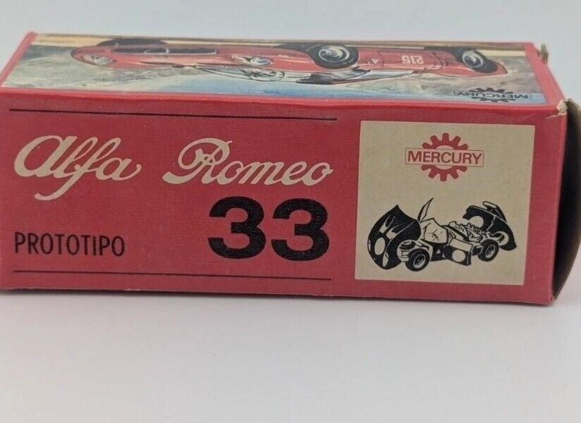 Mercury Toys #64 Alfa Romeo 33 Prototipo Box Only made in Italy 1/43 scale