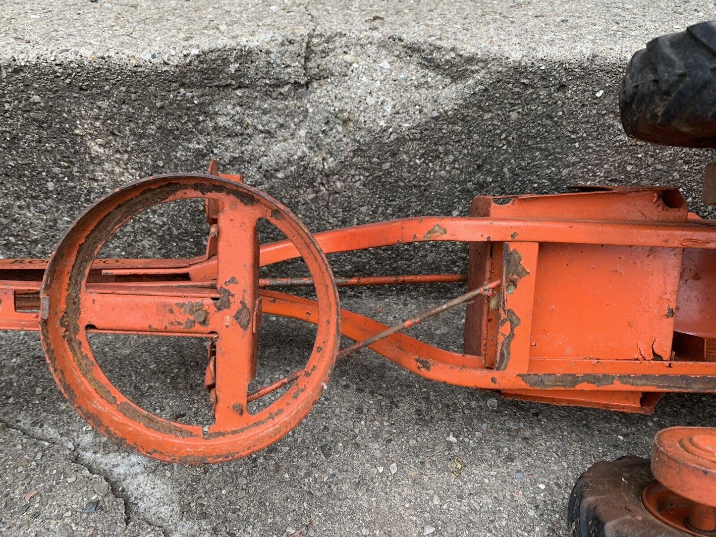 Vintage Doepke Metal Goodyear Road Grater Parts Restoration Ross Tonka