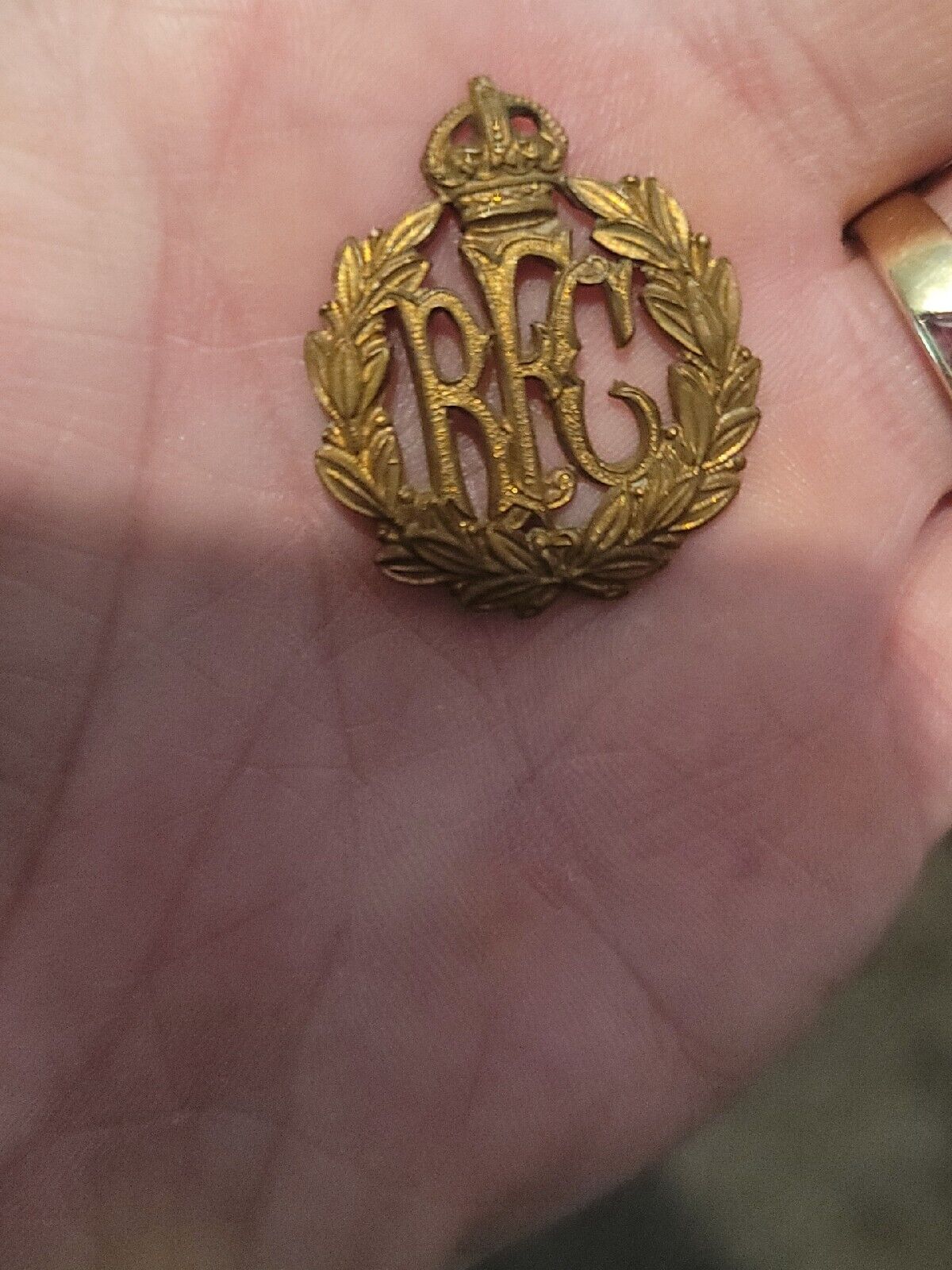 WW1 RFC Royal Flying Corps Cap Badge Canadian England  Germany 