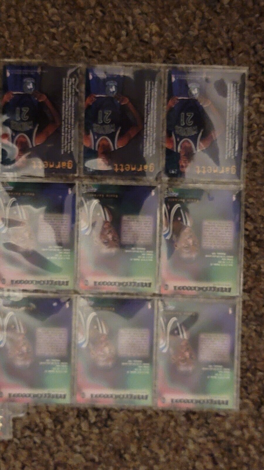 (18) Kevin Garnett Basketball Card Collection Rookies Lot Excellent 9 10