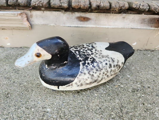 Vintage Old Sqauw Wisconsin Decoy Peshtiso Wood Duck Decoy Hunting Bird Rare 