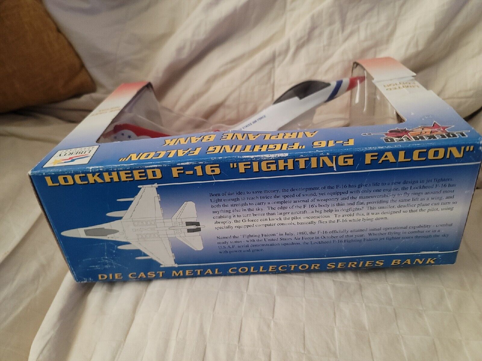 LOCKHEAD USAF FIGHTER FALCON MODEL JET NIB DIECAST