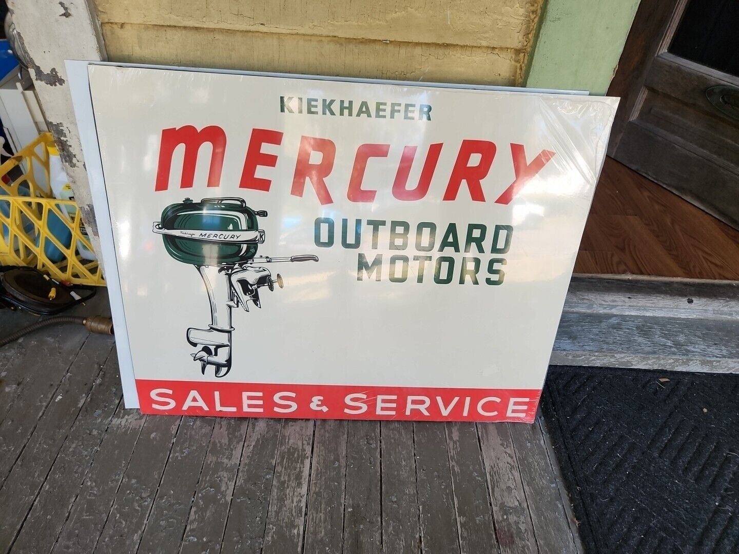 Mercury Outboards Motors Service marine  Gasoline metal sign Oil Gas Dealer Boat