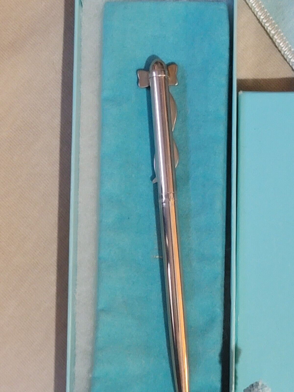 Vintage Tiffany & Co. Sterling Silver Bow Pen 