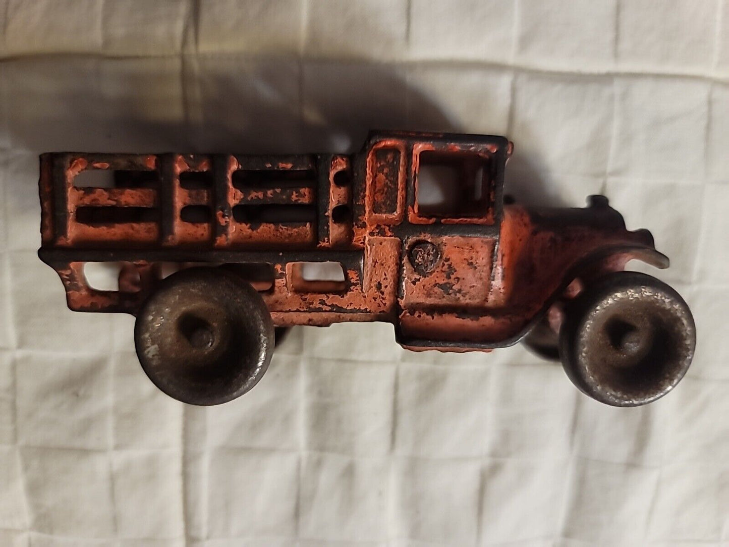 Vintage Original Arcade Cast Iron Stake Truck No 213 R Die Cast Collectible 