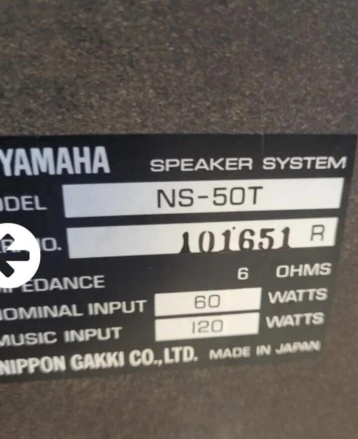 RARE Yamaha NS-50T Natural Sound Speakers With Wood Finish