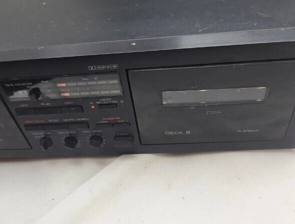 Yamaha K60 Vintage Natural Sound Stereo Double Cassette Deck Dolby BC NR Dubbing