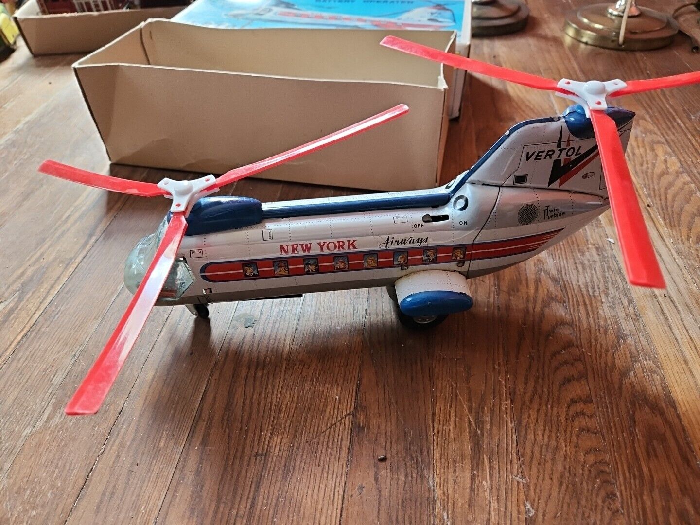 Japan Alps Vertol Helicopter Airport Service no 5783 Collectible Toy Airplane