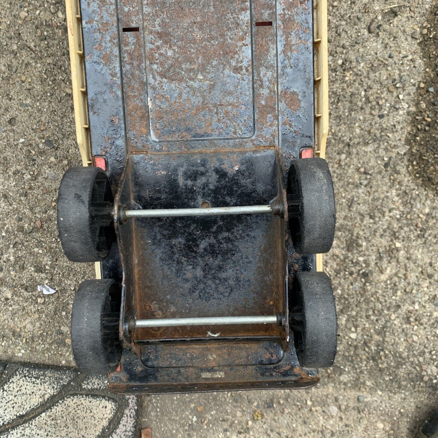 VINTAGE Nylint Pressed Steel 1970's Yellow Tractor / Nylint Circus Trailer ONLY