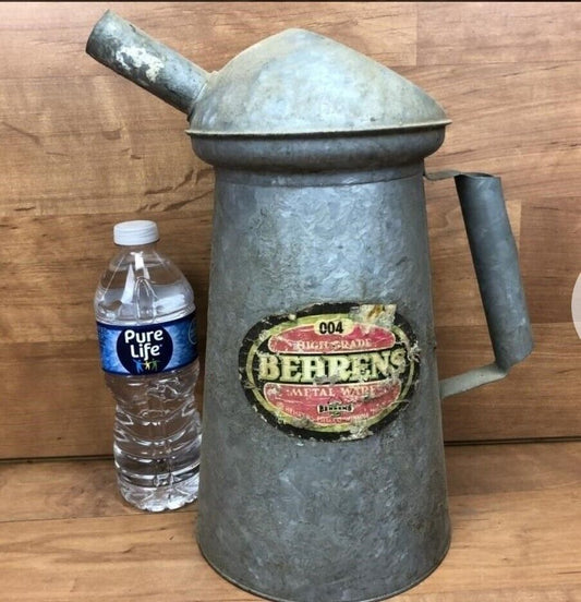 BEHRENS GALVANIZED 2 QT. OIL CAN 