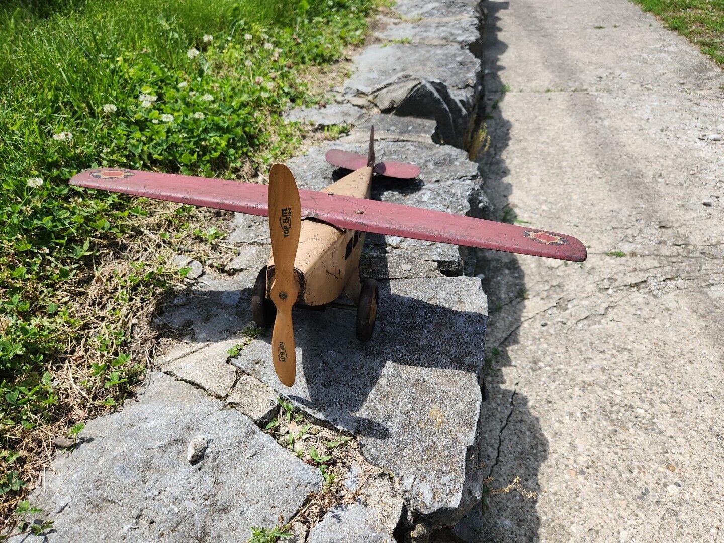 Vintage Steelcraft NX-130 US Mail  Airplane Wood Propeller Original Condition 