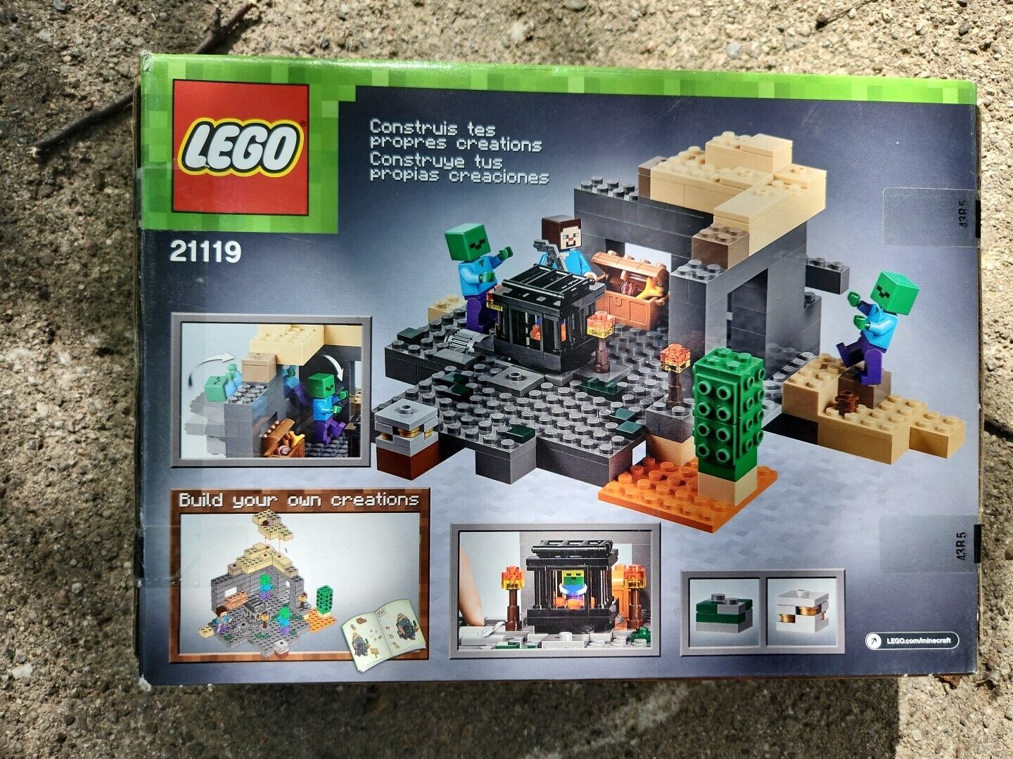 LEGO Minecraft 21119 The Dungeon Box And Instructions 