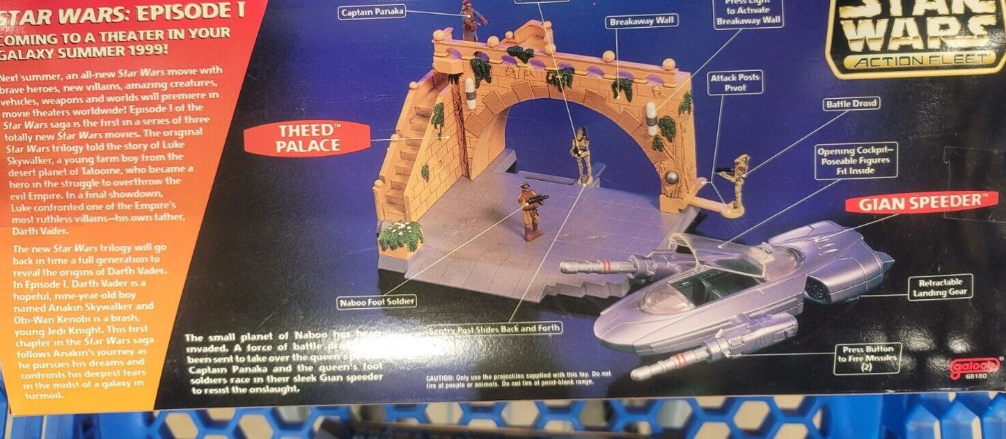 Star Wars Action Fleet Micro Machines Episode 1 GIAN SPEEDER THEED PALACE 1999