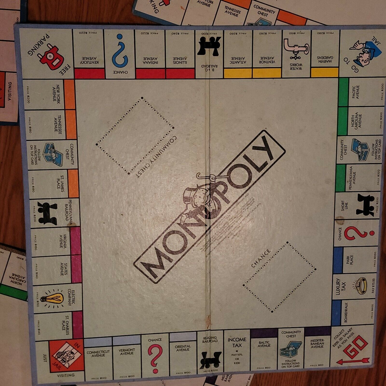 Lot of 4 Vintage 1935 46 61 85 Monopoly Parker Brothers Games Boards only