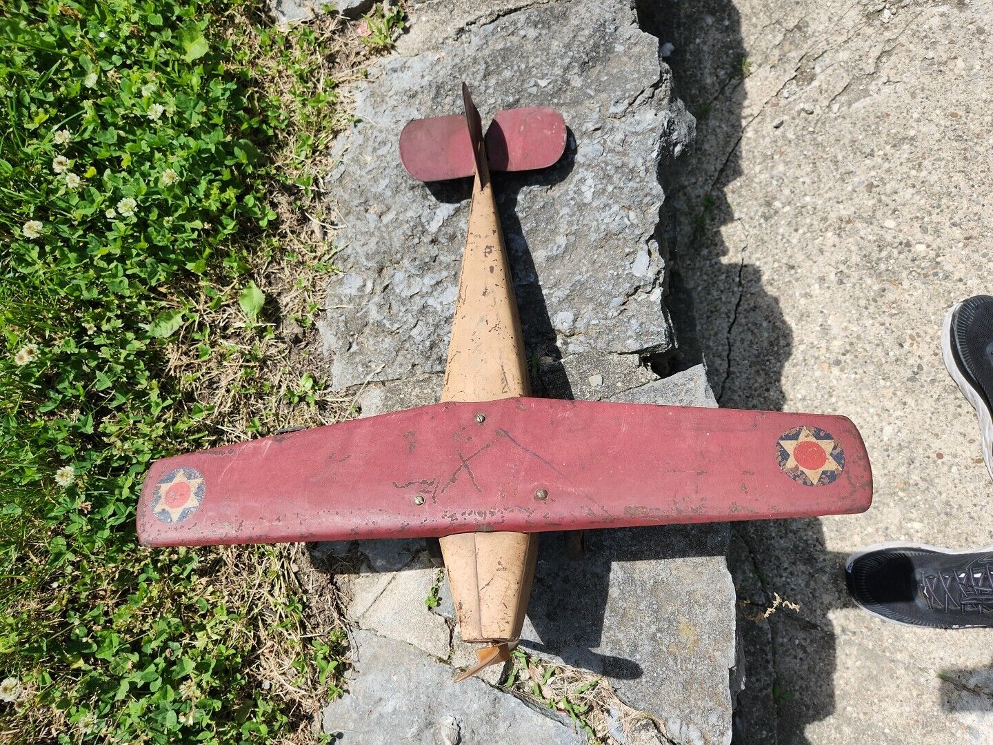 Vintage Steelcraft NX-130 US Mail  Airplane Wood Propeller Original Condition 